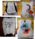woman t-shirt with different style
